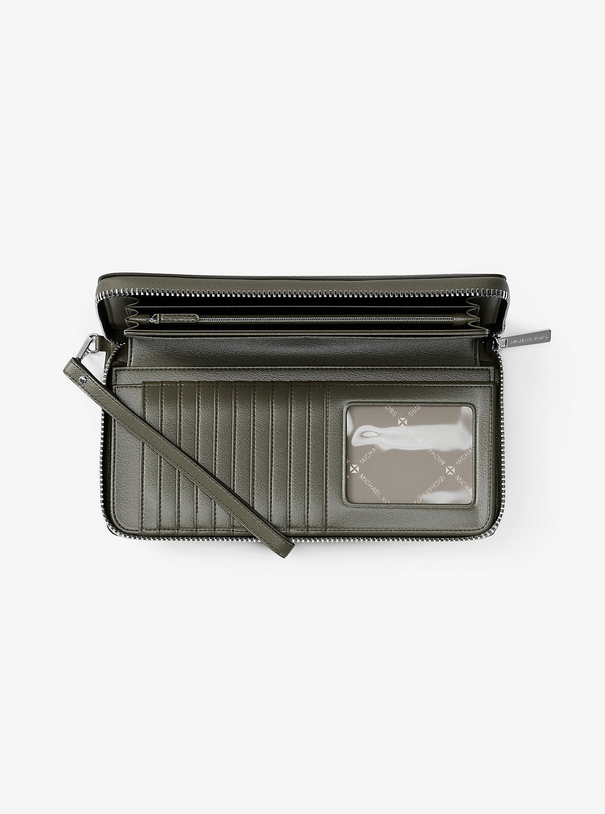 Large Pebbled Leather Continental Wallet