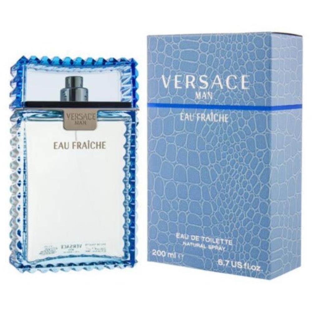 2PCS Combo Versace Man Eau Fraiche Eau De Toilette Versace Men's Cologne 6.7 Oz
