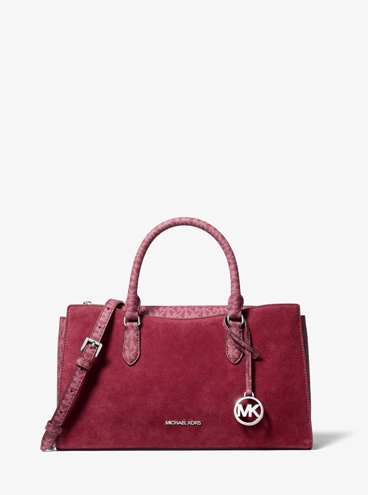 Arden Medium Signature Logo Top-Zip Satchel