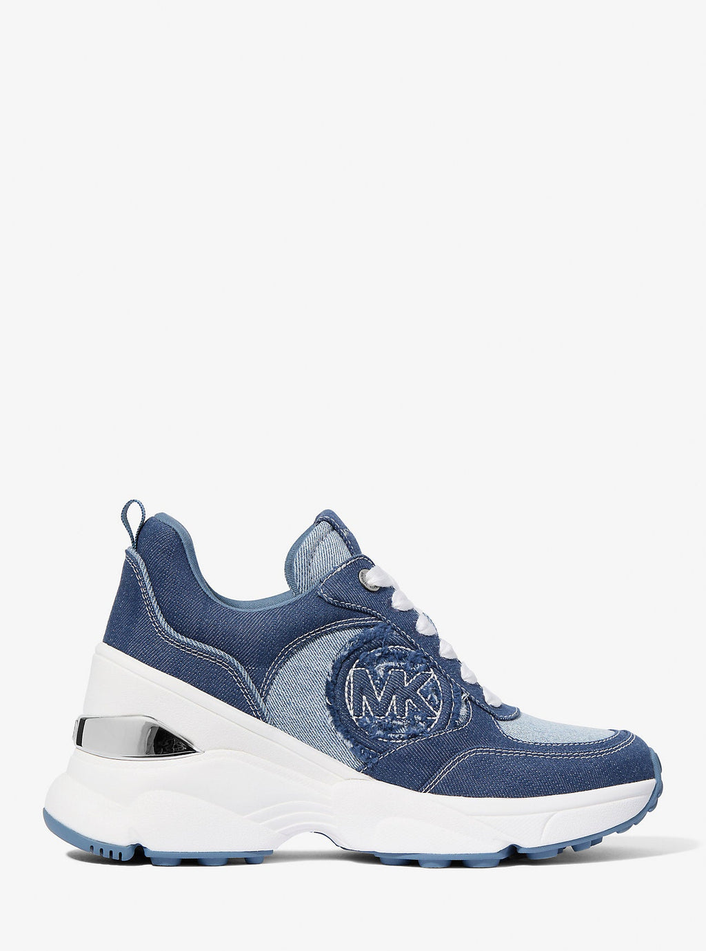 Katrina Frayed Denim Trainer