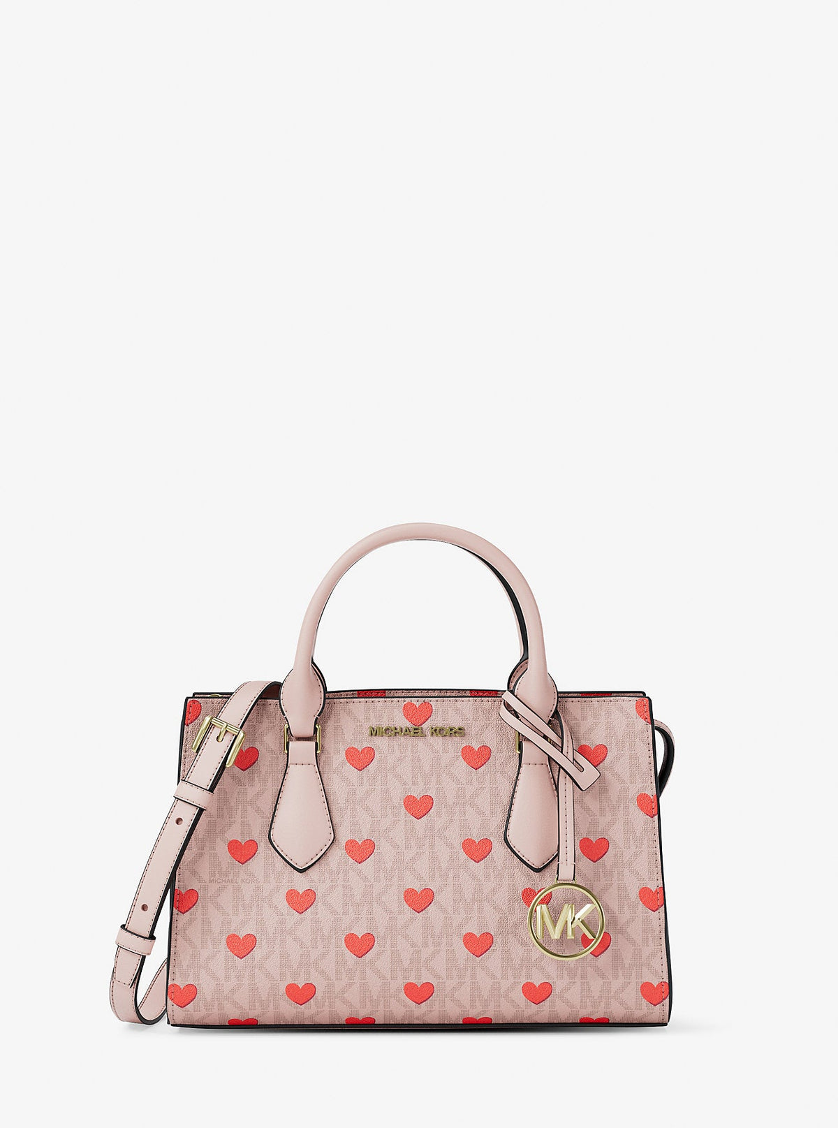 Sheila Small Embellished Signature Logo Satchel