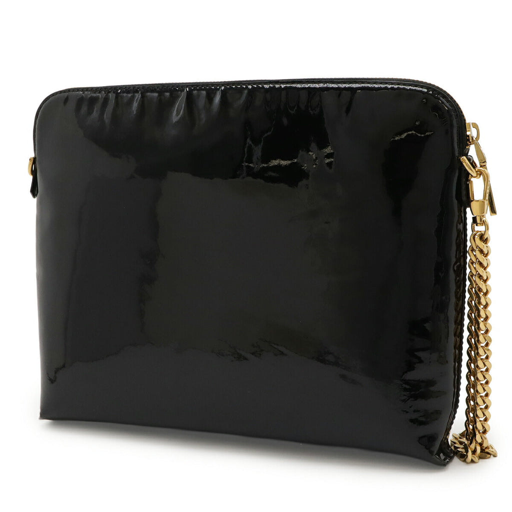 Versace Medusa Patent Leather Clutch Bag