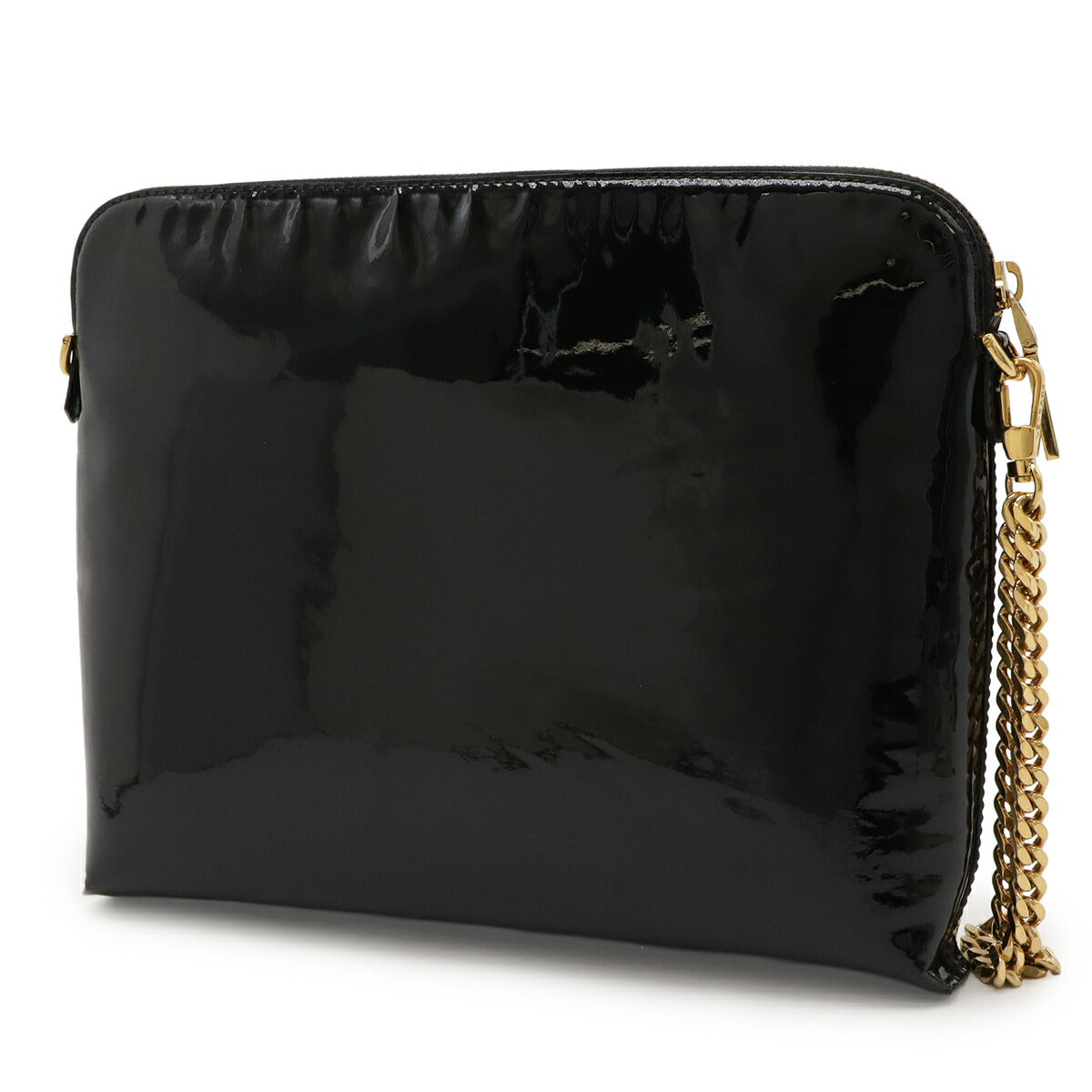 Versace Medusa Patent Leather Clutch Bag