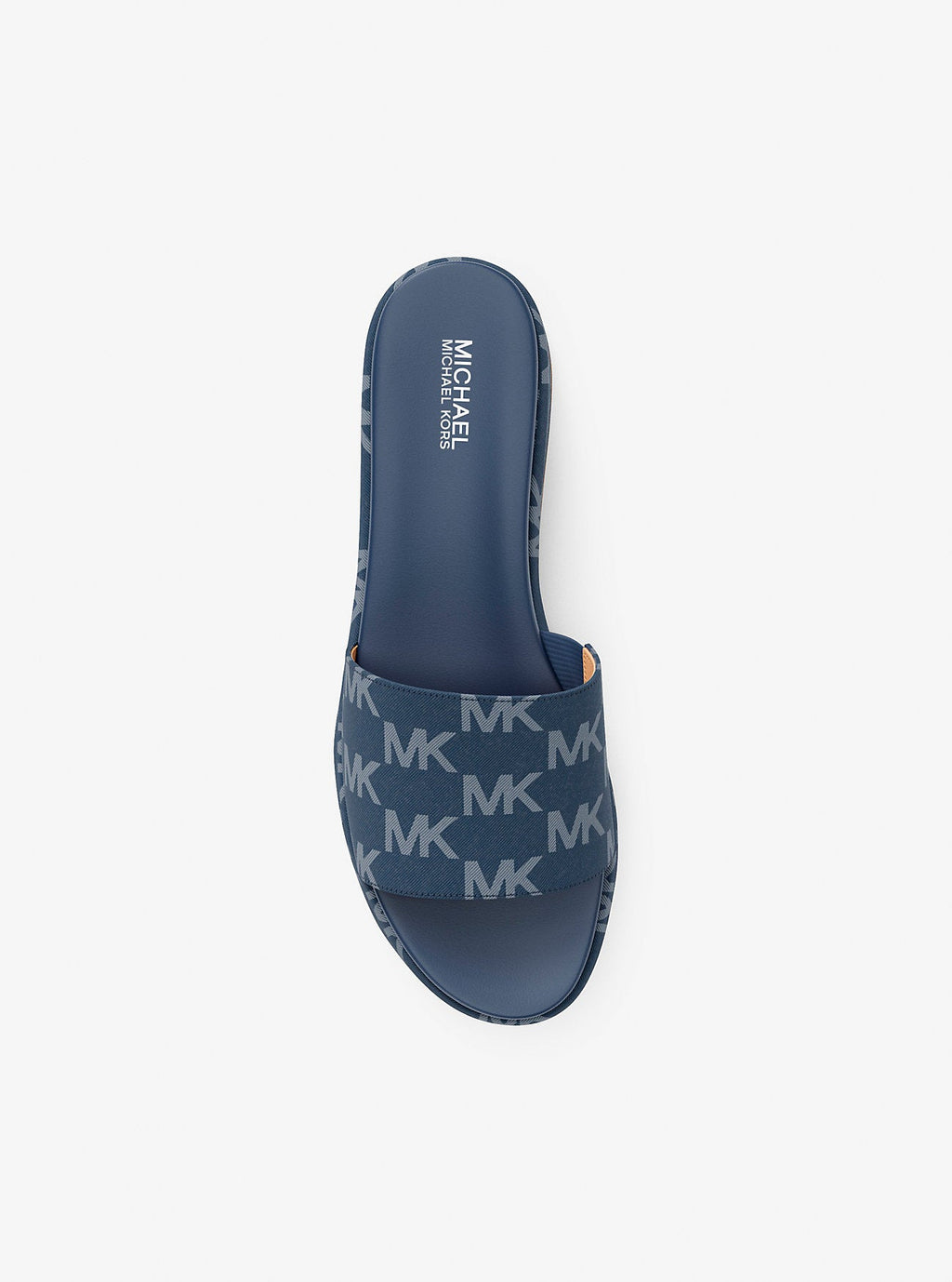 Sadler Logo Jacquard Platform Slide Sandal