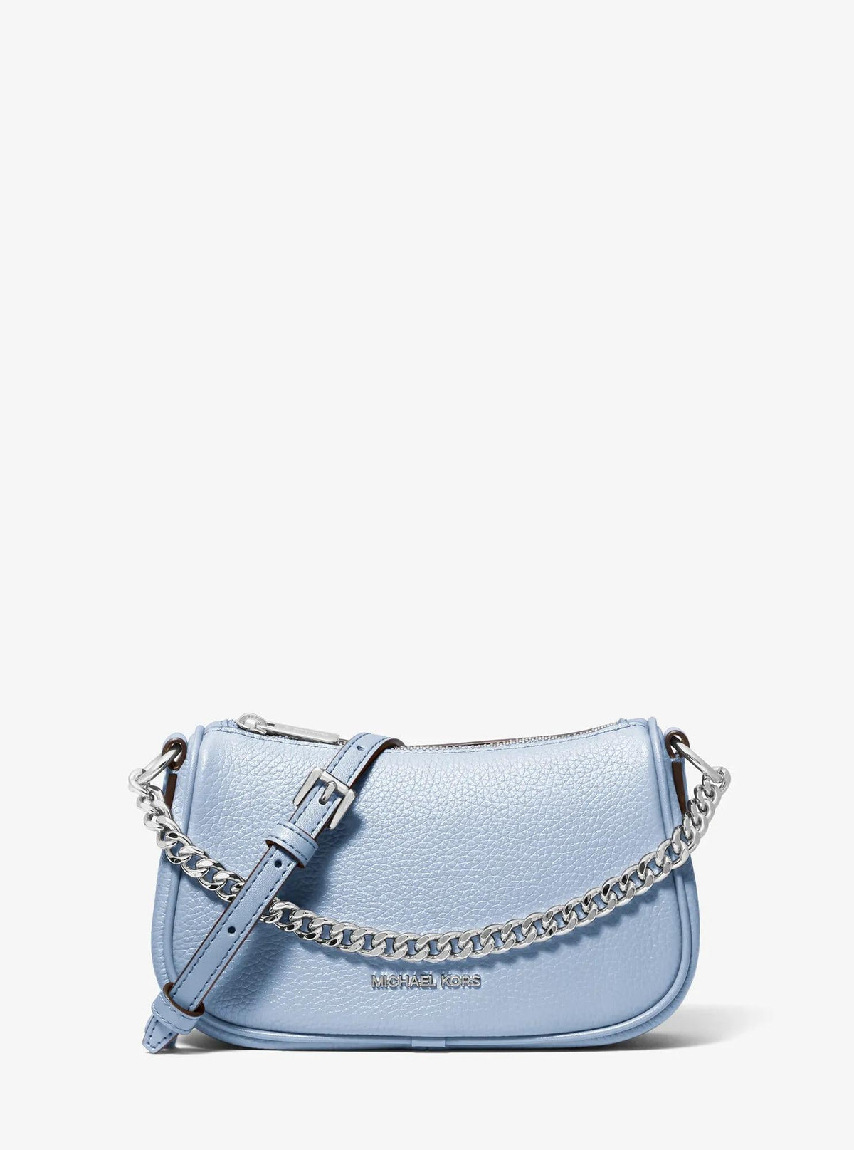 Carmela Small Pebbled Leather Crossbody Bag