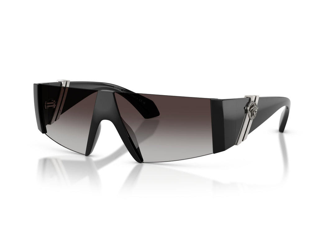 0ve4516 Gradient Metal Oversized Shield Sunglasses