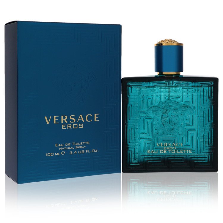 2pcs Combo Versace Eros by Versace Eau De Toilette Spray 3.4 oz Men