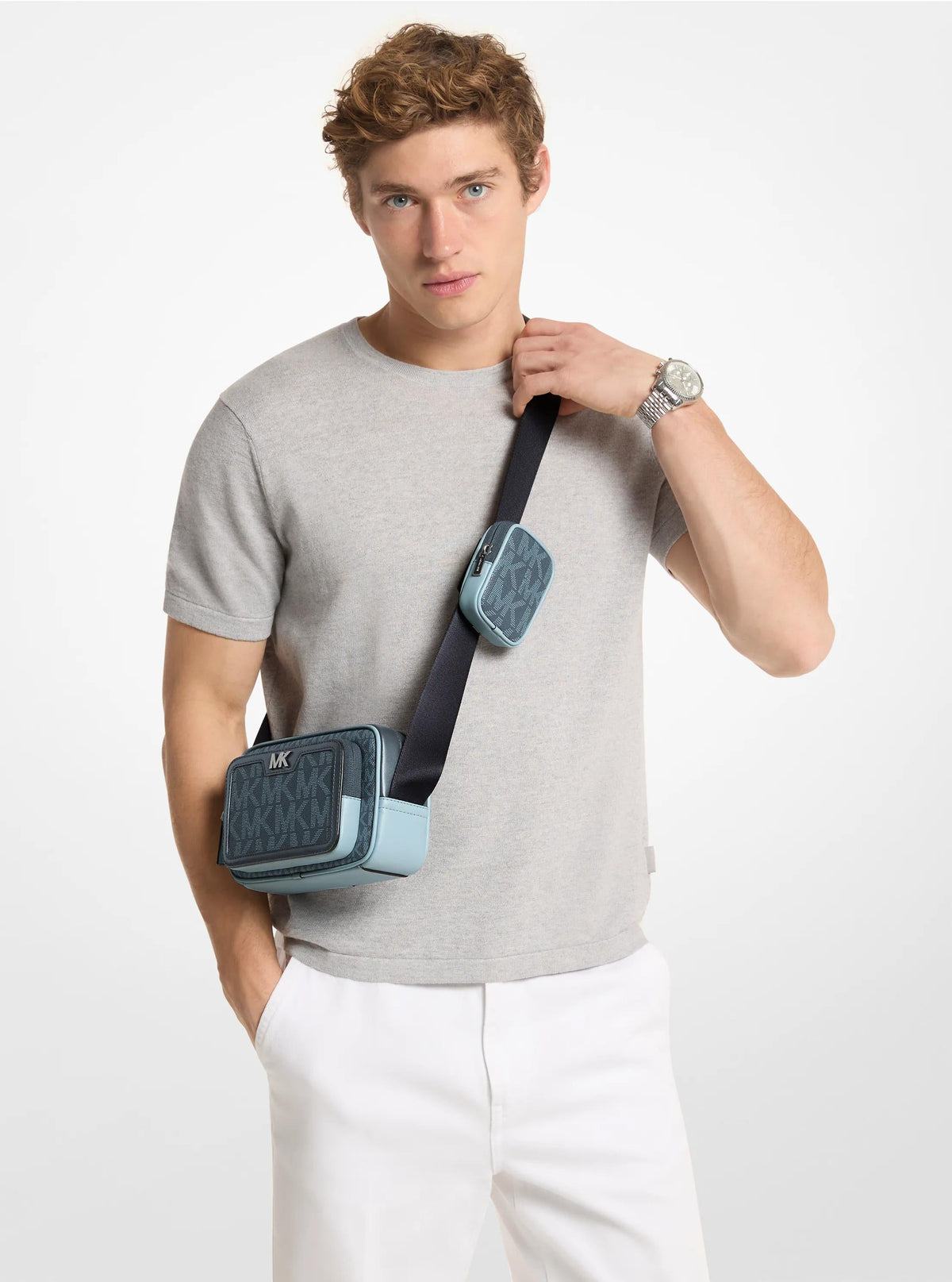 Cooper Small Signature Logo Camera Crossbody Bag With Pouch