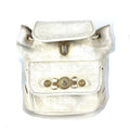 Versace gold ivory Leather Backpack (Pre-Owned)