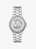 Lennox Pavé Silver-Tone Watch