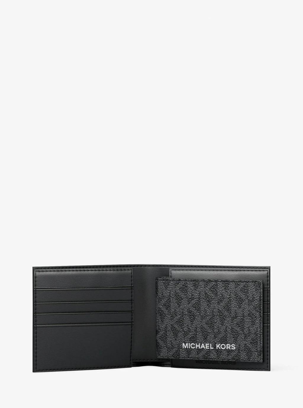 Cooper Striped Signature Logo Billfold Wallet With Passcase