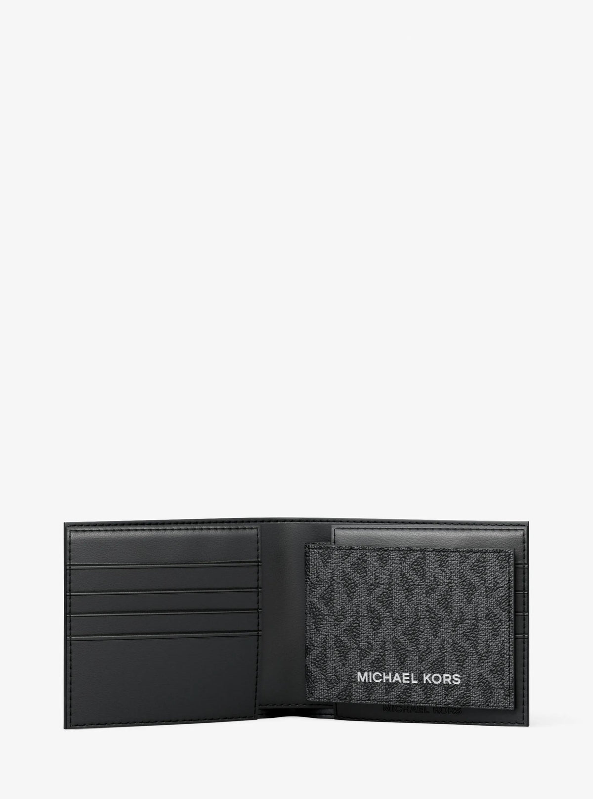 Cooper Striped Signature Logo Billfold Wallet With Passcase