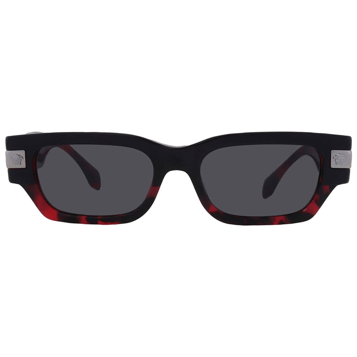 Versace Dark Grey Rectangular Men's Sunglasses VE4465 545787 53