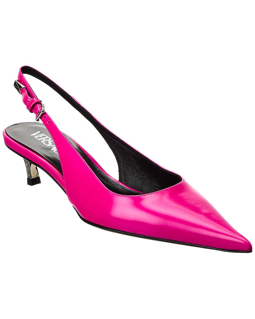 Versace Pin-Point Leather Pump