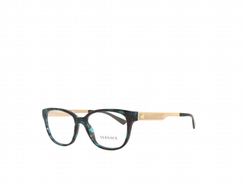 Women's Ve3240 Square Eyeglasses In Green Havana / Gold