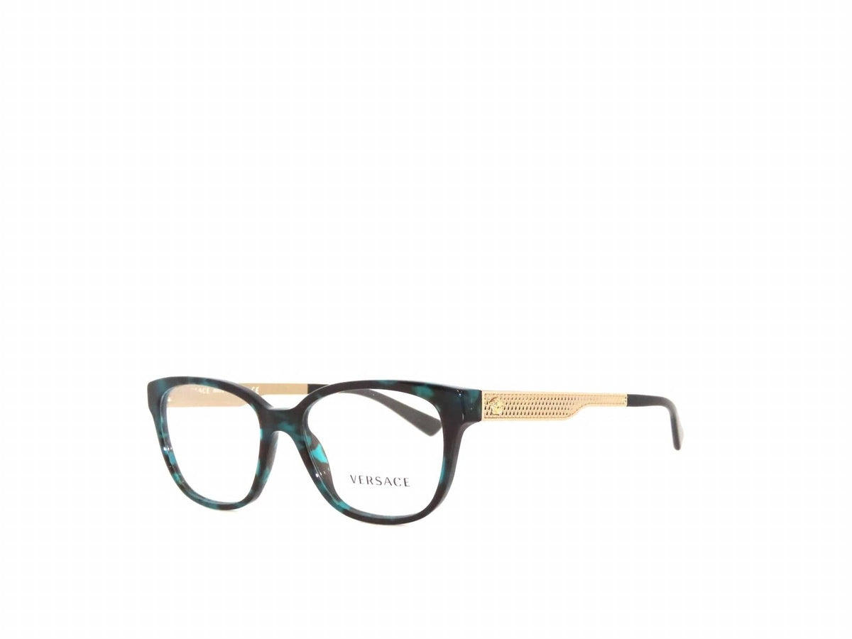 Women's Ve3240 Square Eyeglasses In Green Havana / Gold