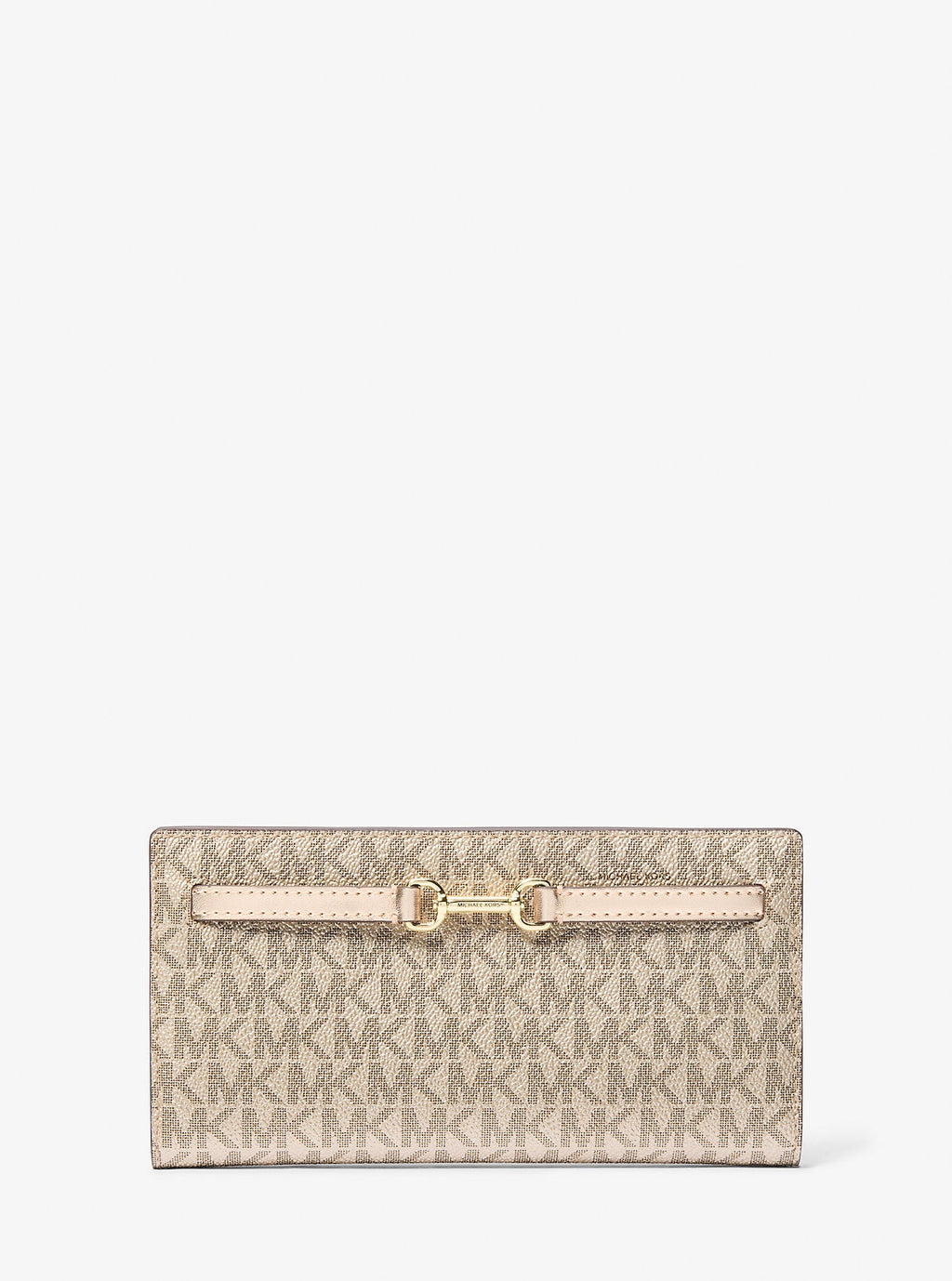 Carson Large Metallic Signature Logo Wallet