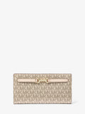 Carson Large Metallic Signature Logo Wallet