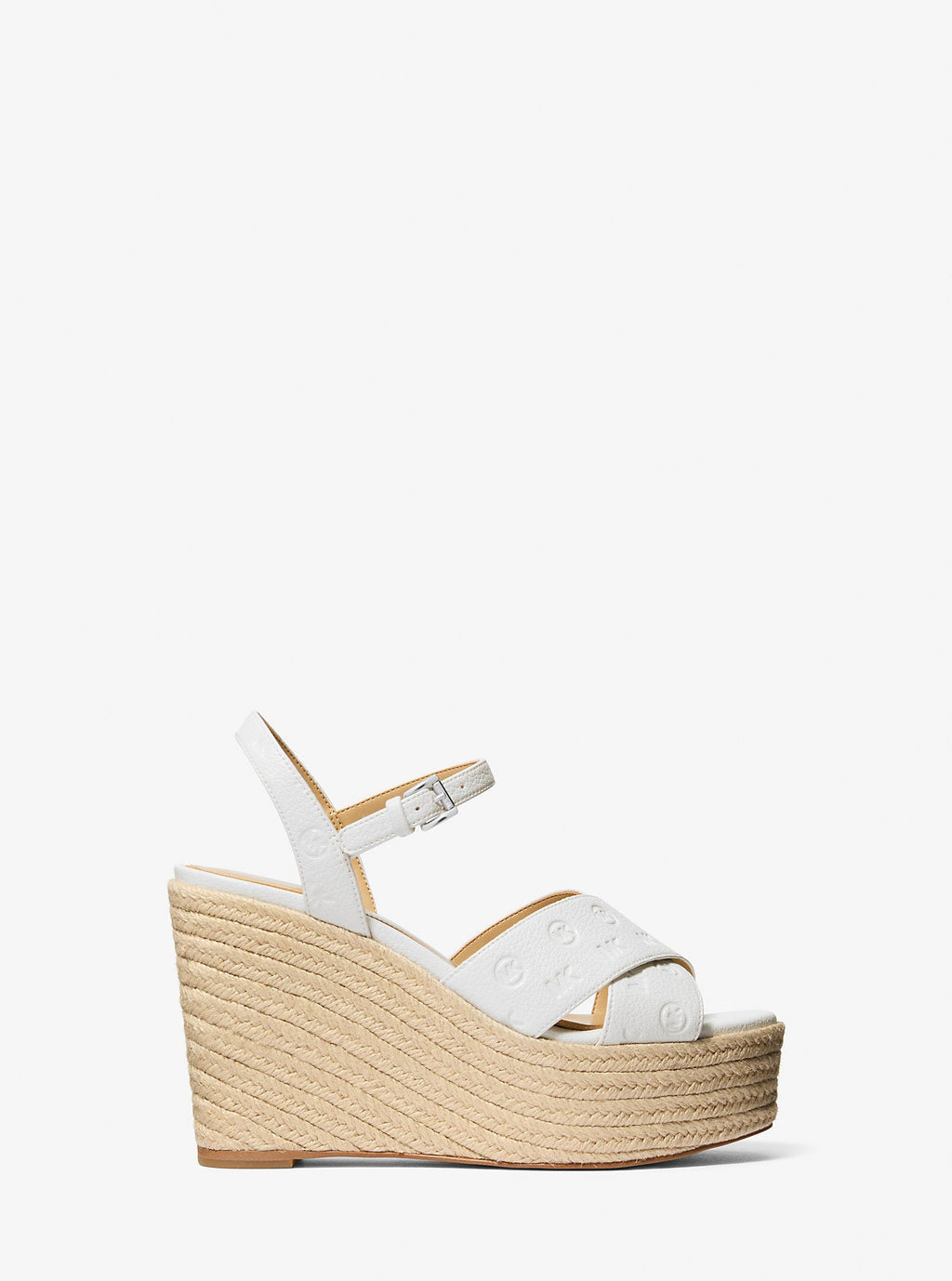 Luciana Logo Debossed Wedge Sandal