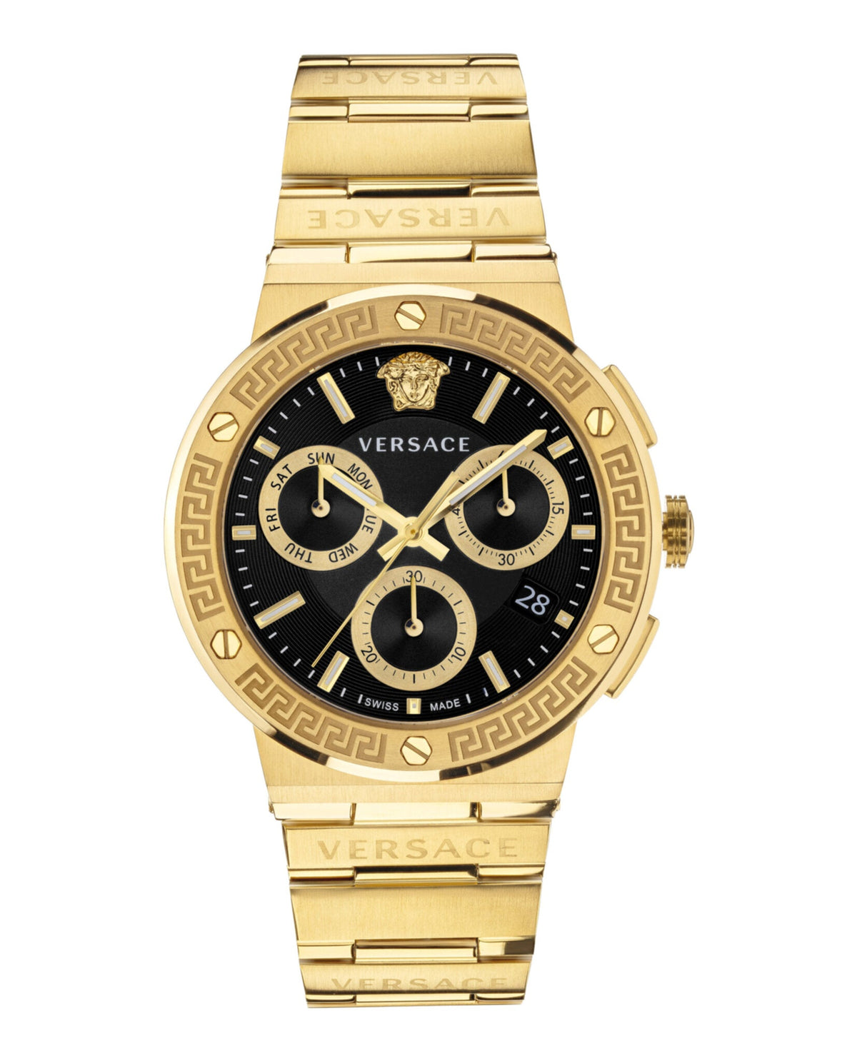 Greca Logo Chronograph Watch