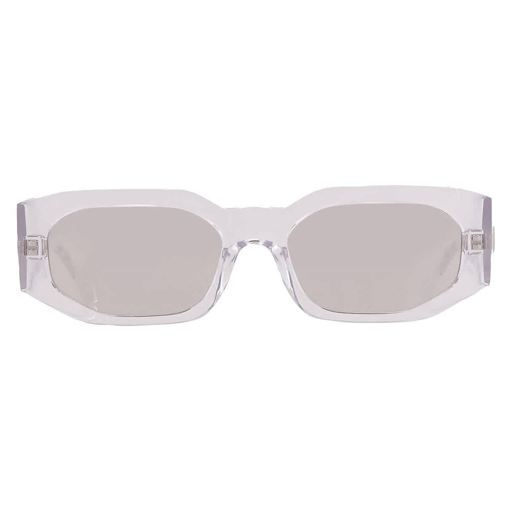 Versace Clear Mirror Silver Irregular Sunglasses VE4489U 148/8V 55