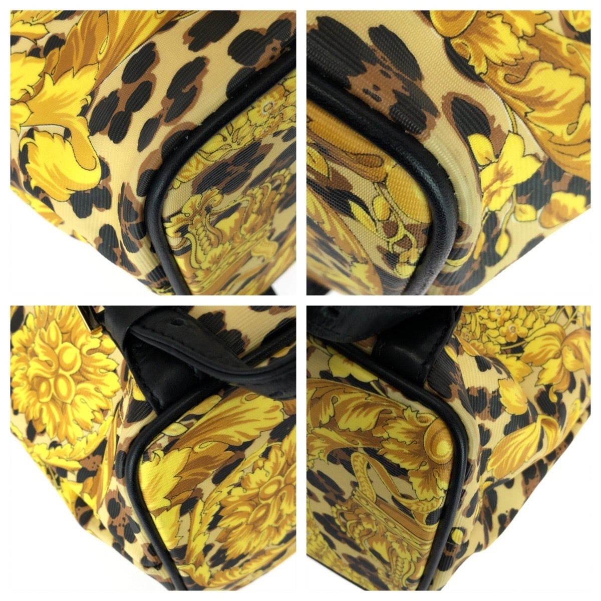 Versace yellow Pvc Leather Backpack (Pre-Owned)