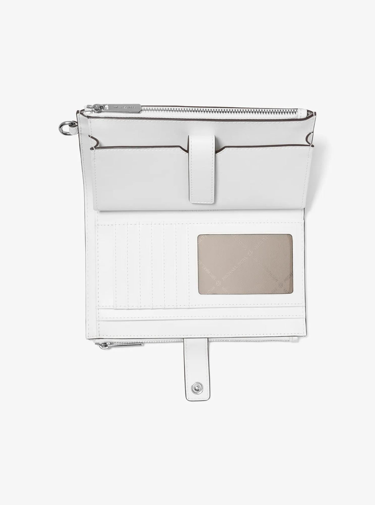 Jet Set Travel Rainbow Logo Embossed Wristlet