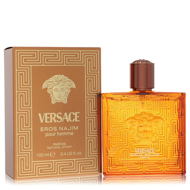 2pcs Combo Gift Set Versace Eros Najim by Versace Parfum Spray 3.4 oz for Men