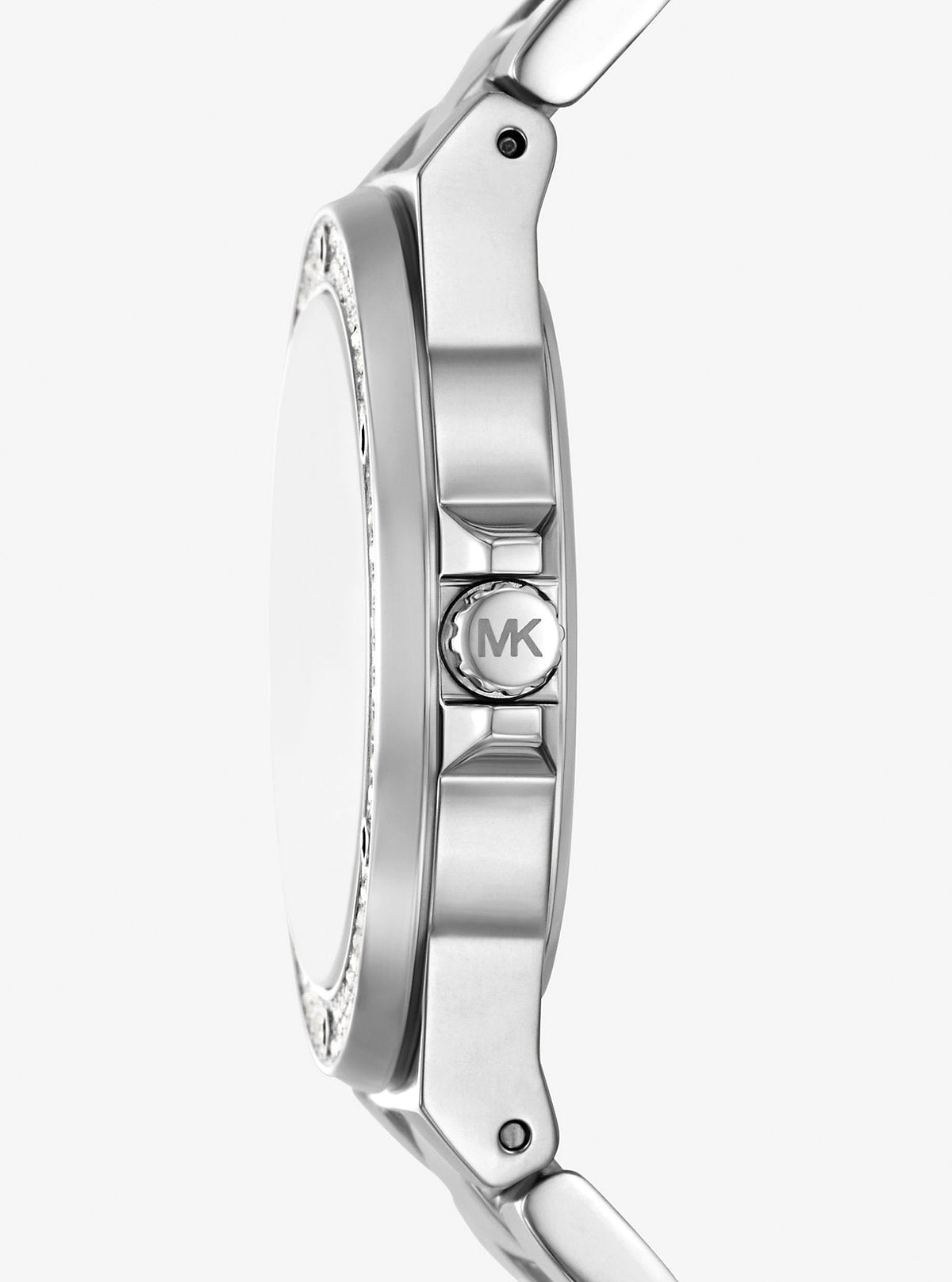 Lennox Pavé Silver-Tone Watch