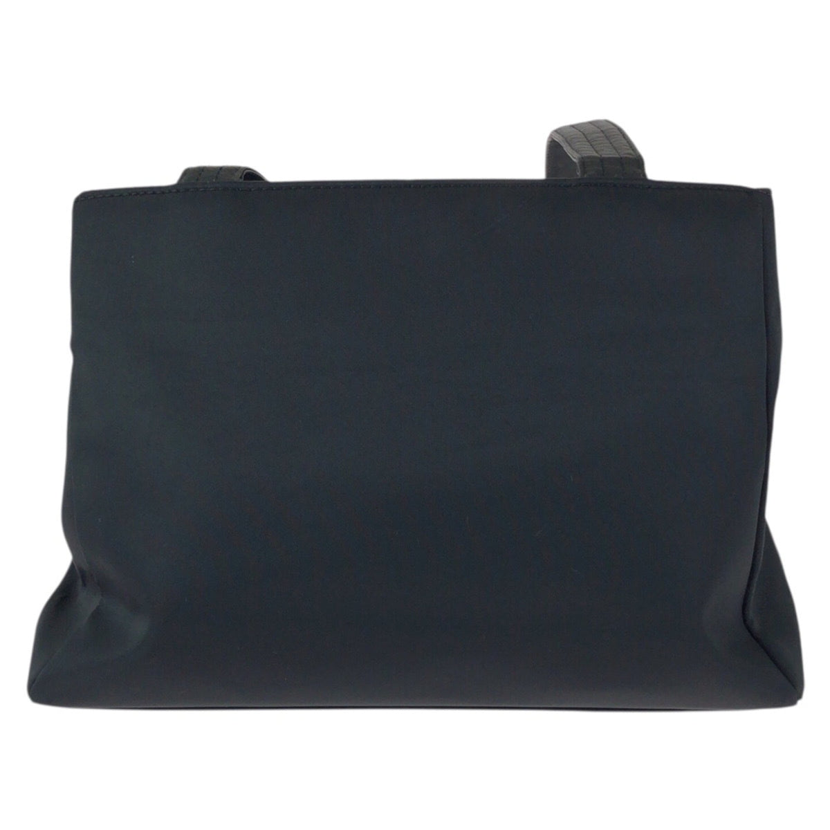 Versace Nylon Leather Shoulder Bag Tote Bag (Pre-Owned)