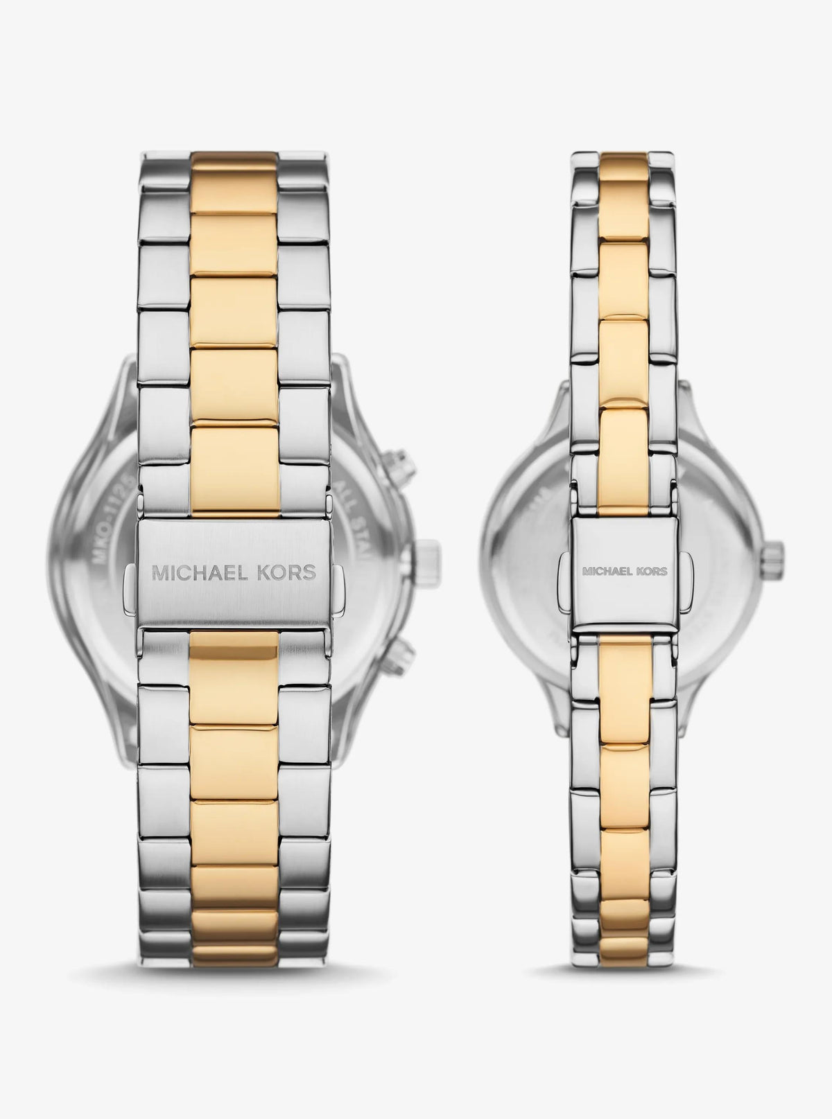 Aspyn His and Hers Pavé Two-Tone Watch Set