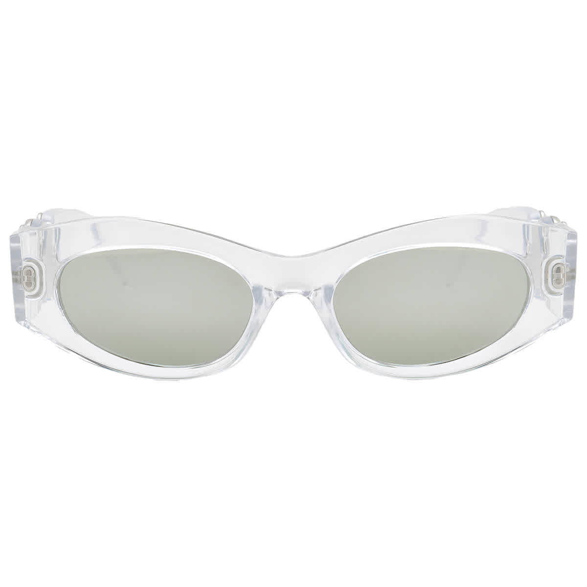 Versace Silver Mirror Oval Ladies Sunglasses VE4480U 148/30 51