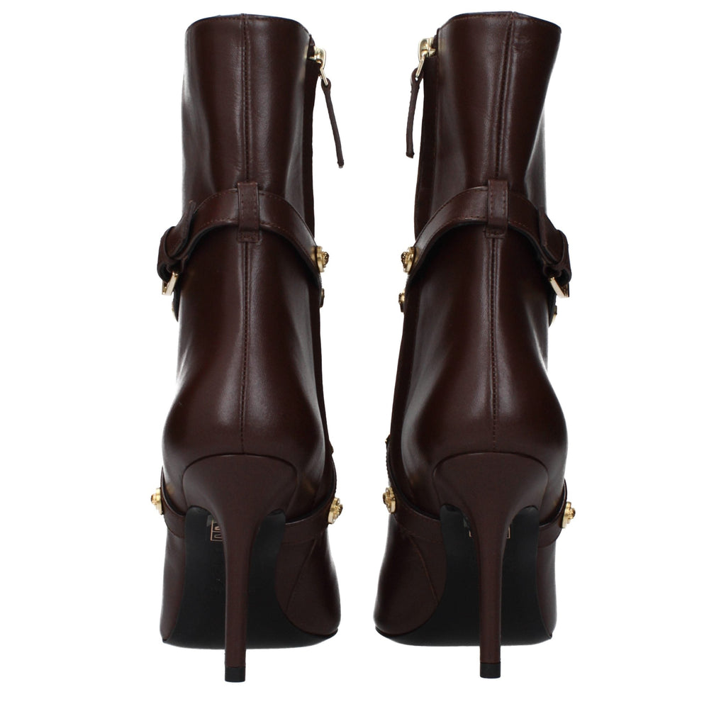 Versace Leather Ankle Women's Boots