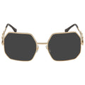 Versace Dark Gray Irregular Ladies Sunglasses VE2248 100287 58