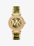 Parker Pavé Gold-Tone Acetate Watch