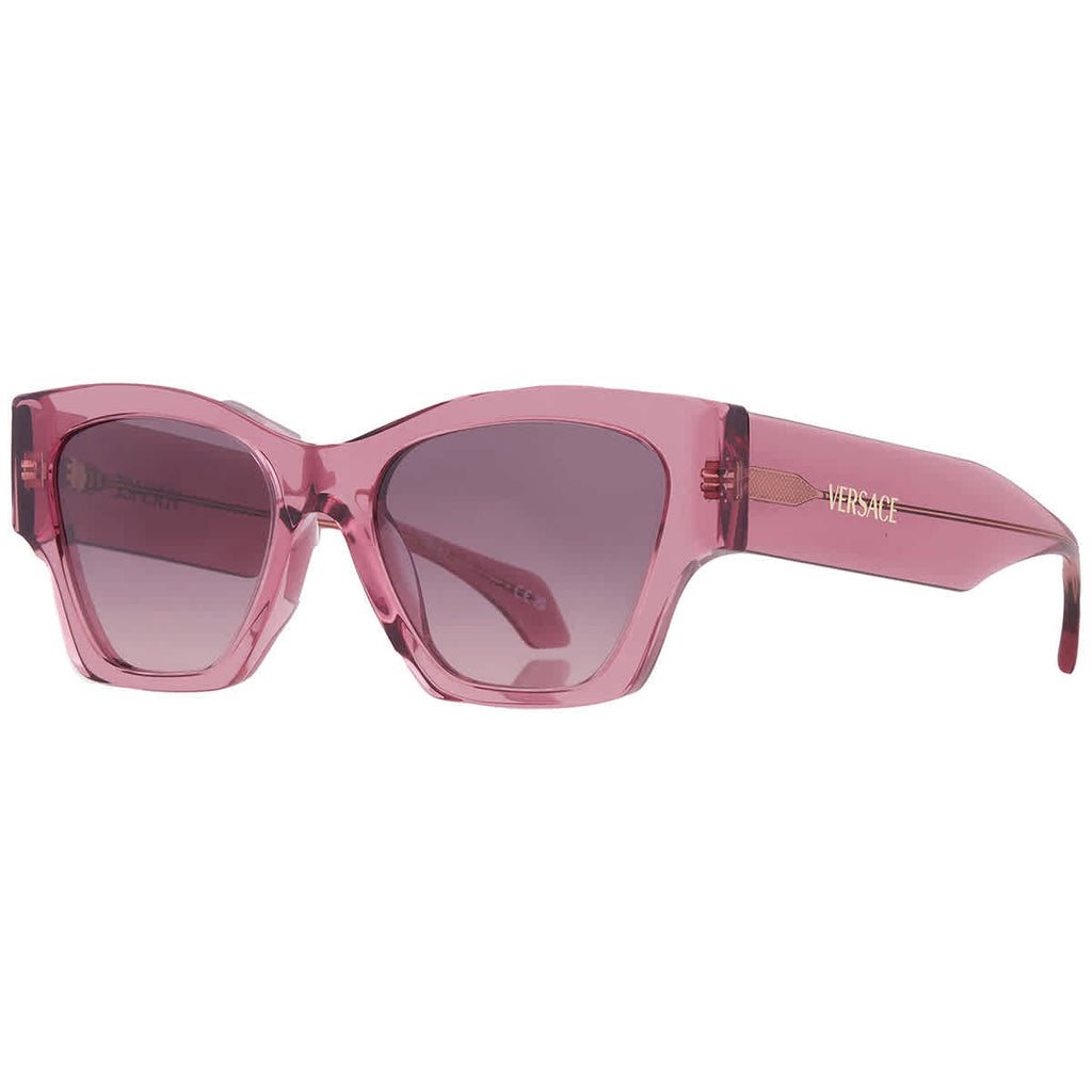 Versace Pink Gradient Square Ladies Sunglasses VE4492U 551646 53