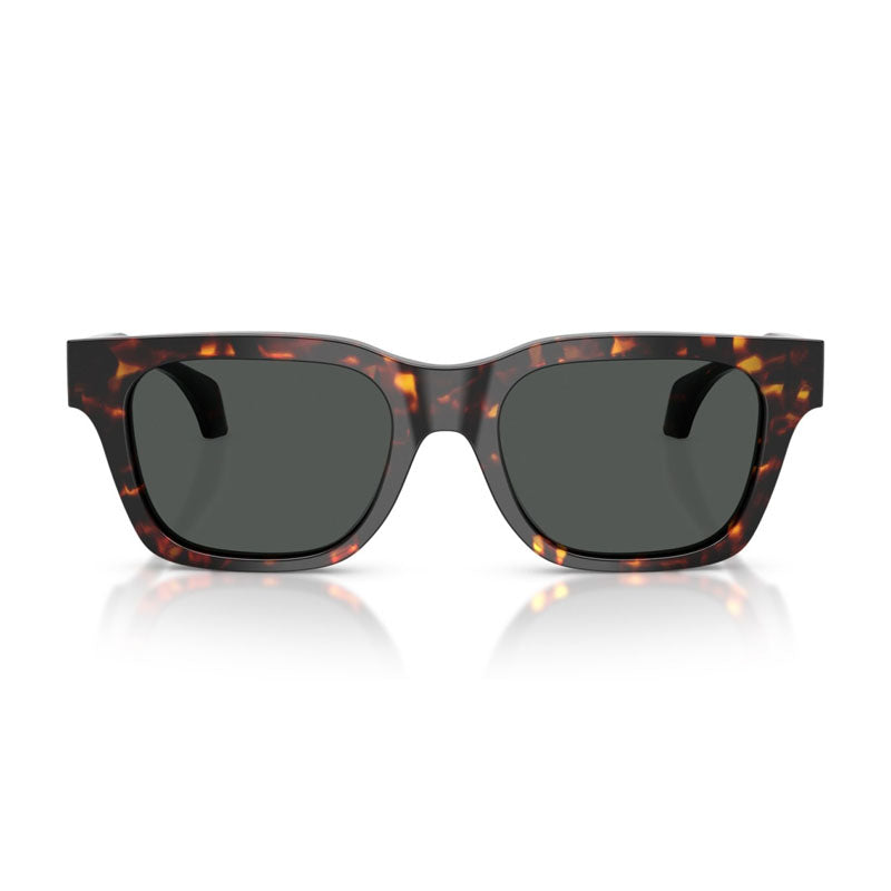 Versace Sunglasses Square Full Rim, Havana Frame And Dark Grey Lens Ve44865550987