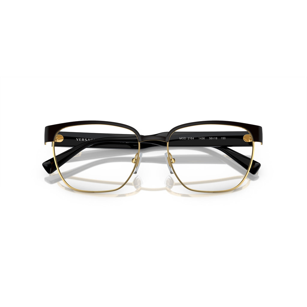 0ve1264 Square Metal Frame Eyeglasses