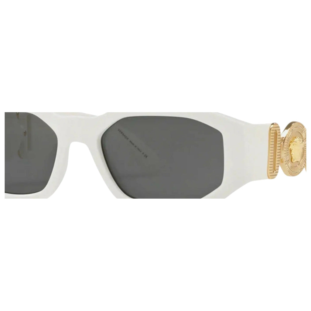 Versace Medusa Biggie Sunglasses in White/Dark Grey | Men 53mm