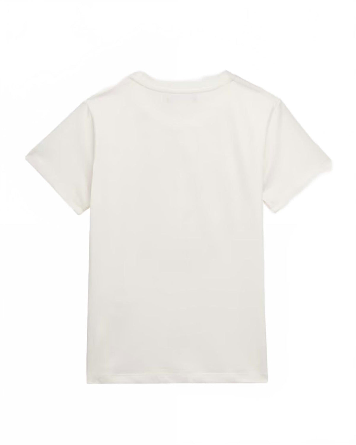 Girls' Medusa Greca Print Tee In White/silver