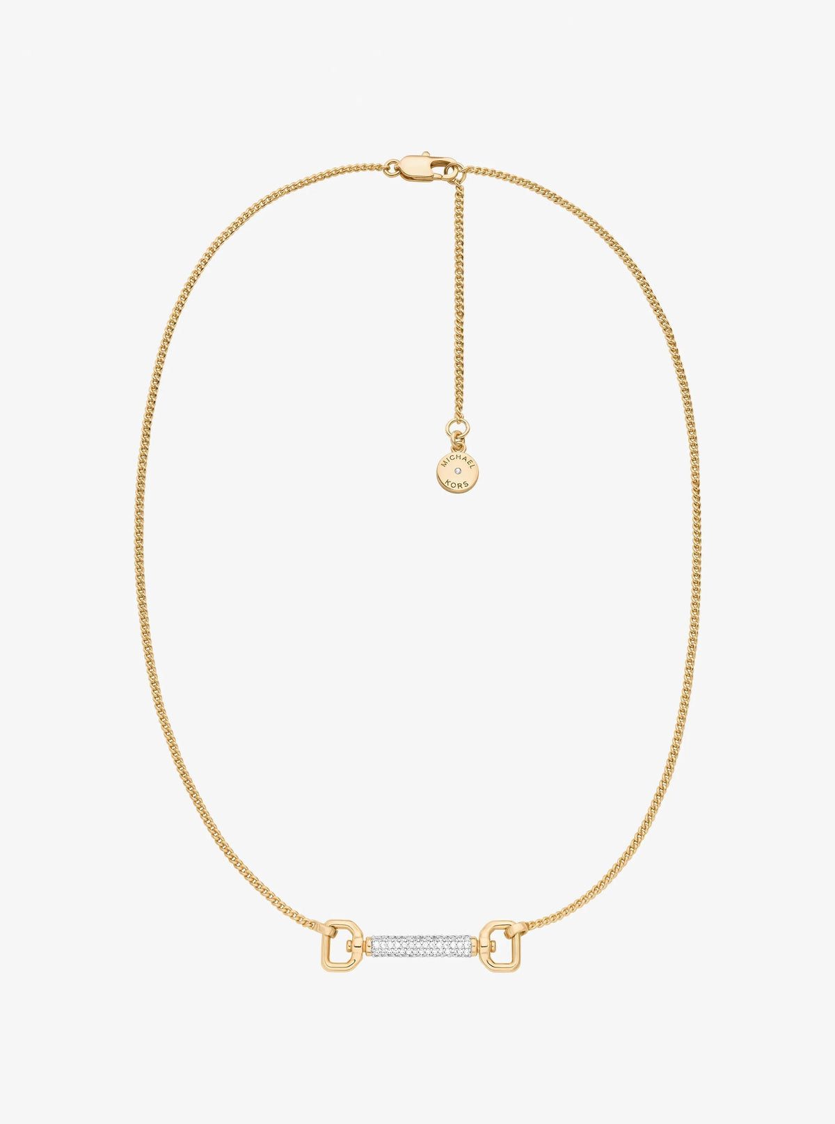 Pavé Horsebit Necklace