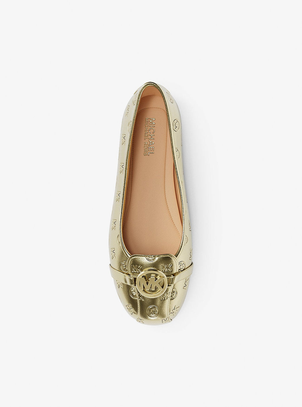 Fulton Metallic Logo Debossed Moccasin