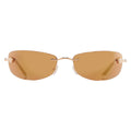 Versace Bronze Mirror Gold Rectangular Men's Sunglasses VE2279 10027I 60