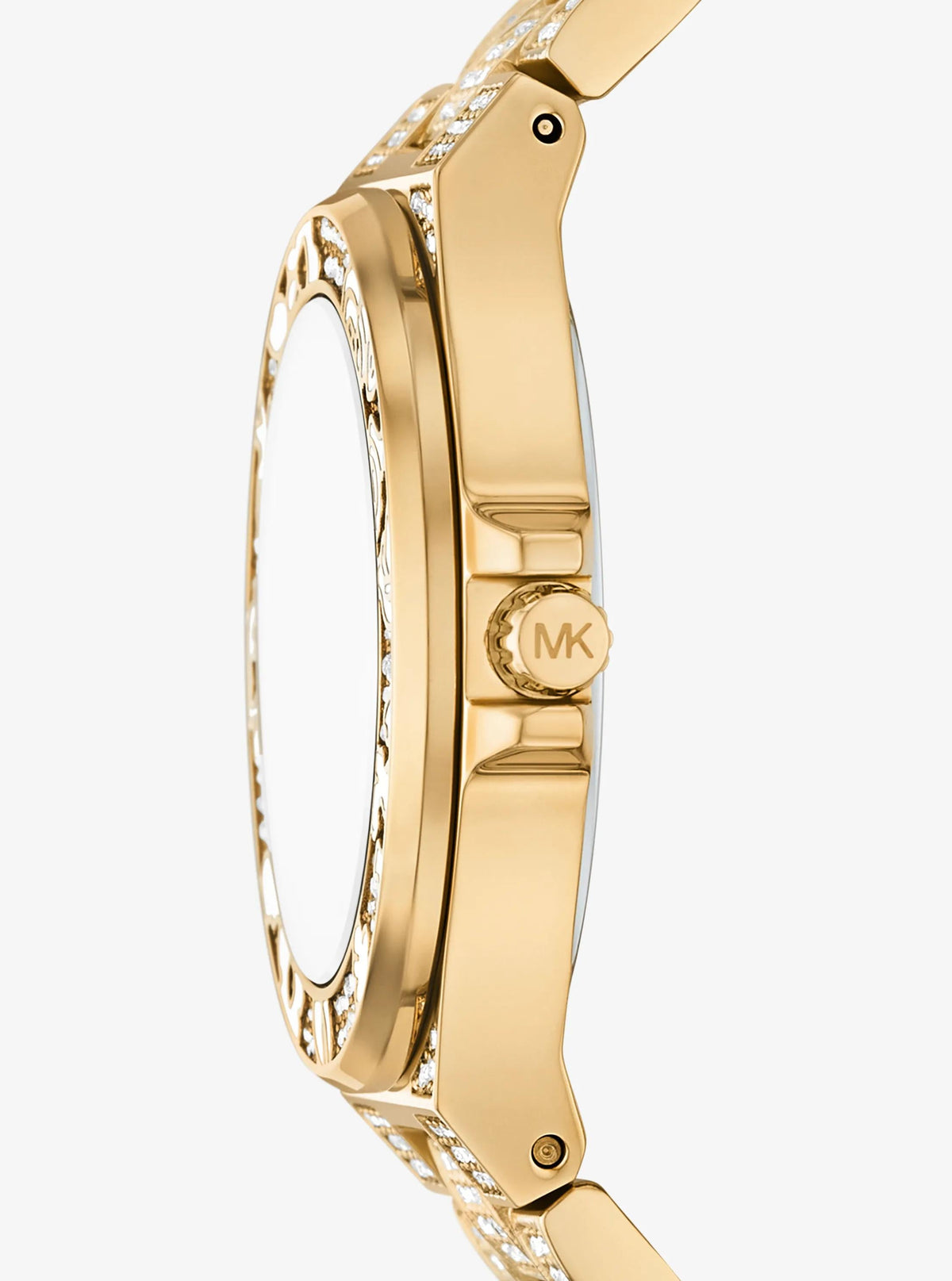 Limited-Edition Mini Lennox Pavé Gold-Tone Watch