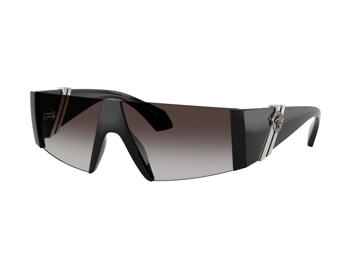 0ve4516 Gradient Metal Oversized Shield Sunglasses