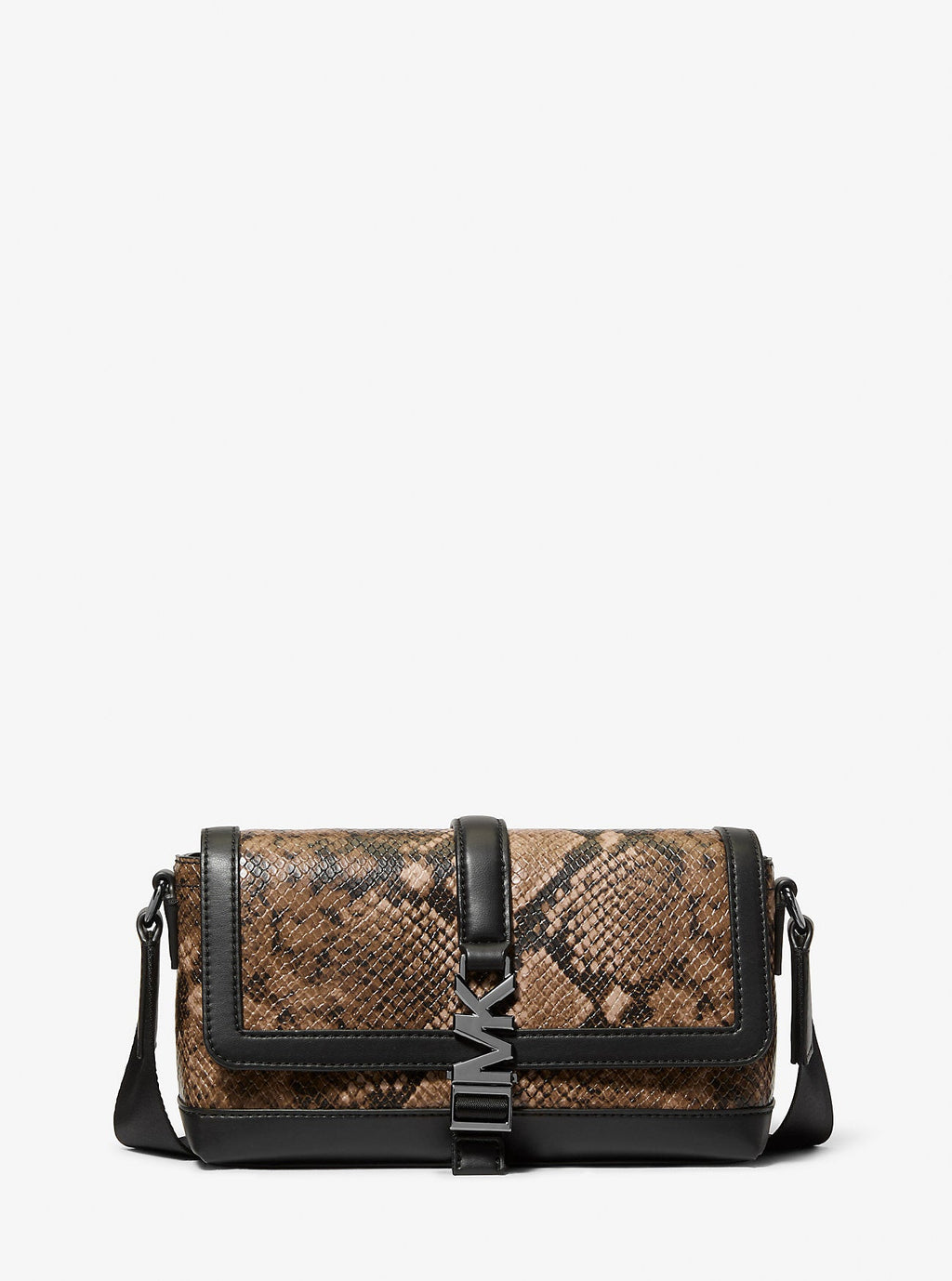 Cyrus Small Snake Embossed Crossbody Bag
