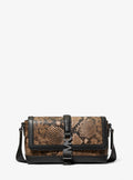 Cyrus Small Snake Embossed Crossbody Bag