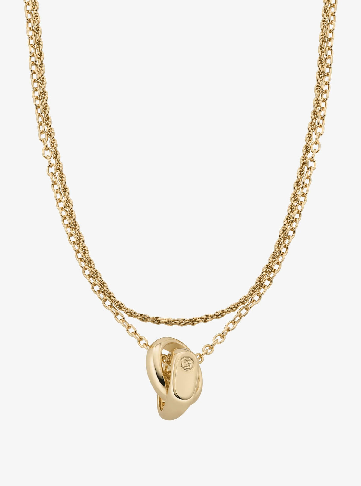 Double Layered Intertwined Necklace