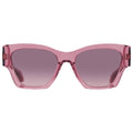 Versace Pink Gradient Square Ladies Sunglasses VE4492U 551646 53