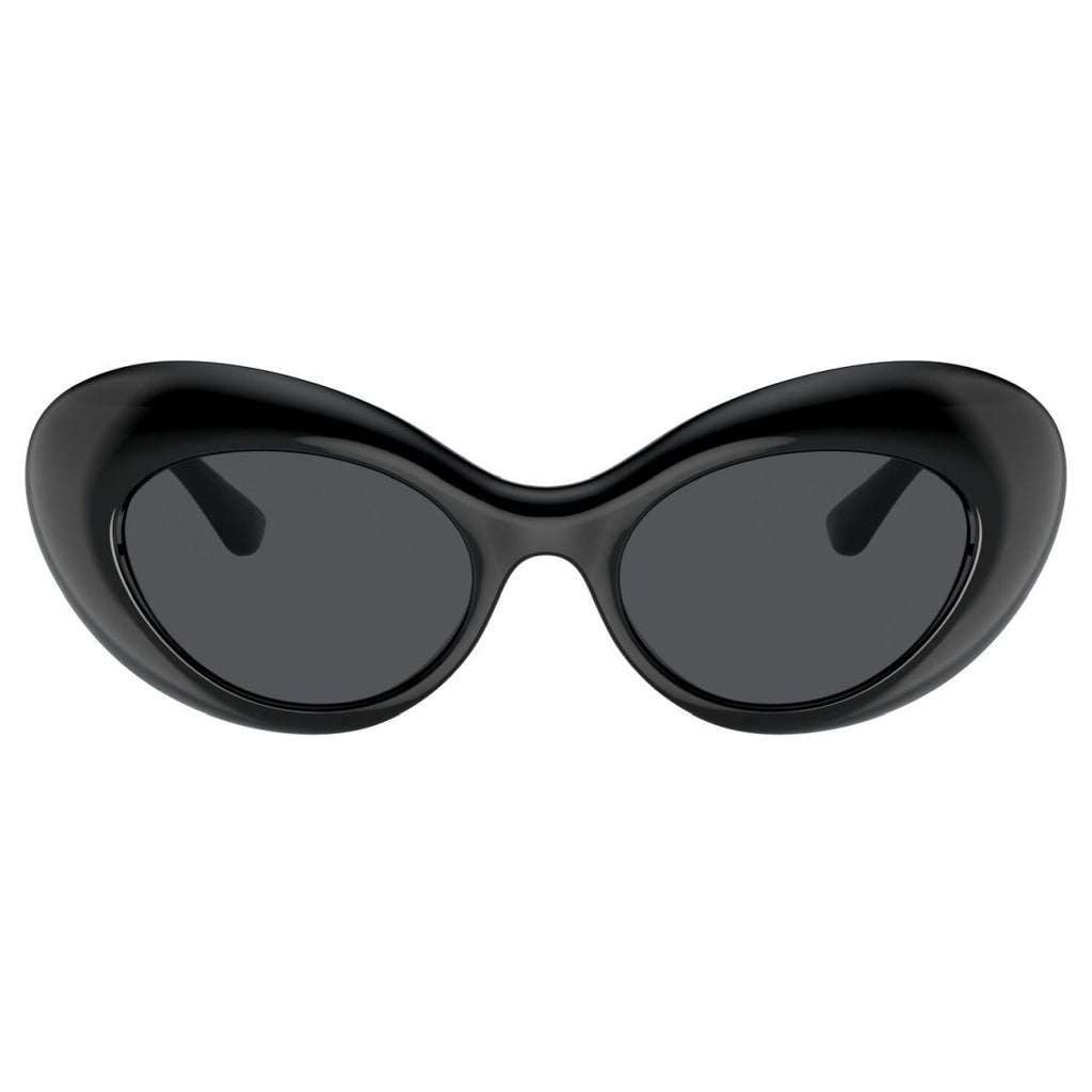 Versace Sunglasses Oval Full Rim, White Frame And Grey Lens Ve4456U314/1